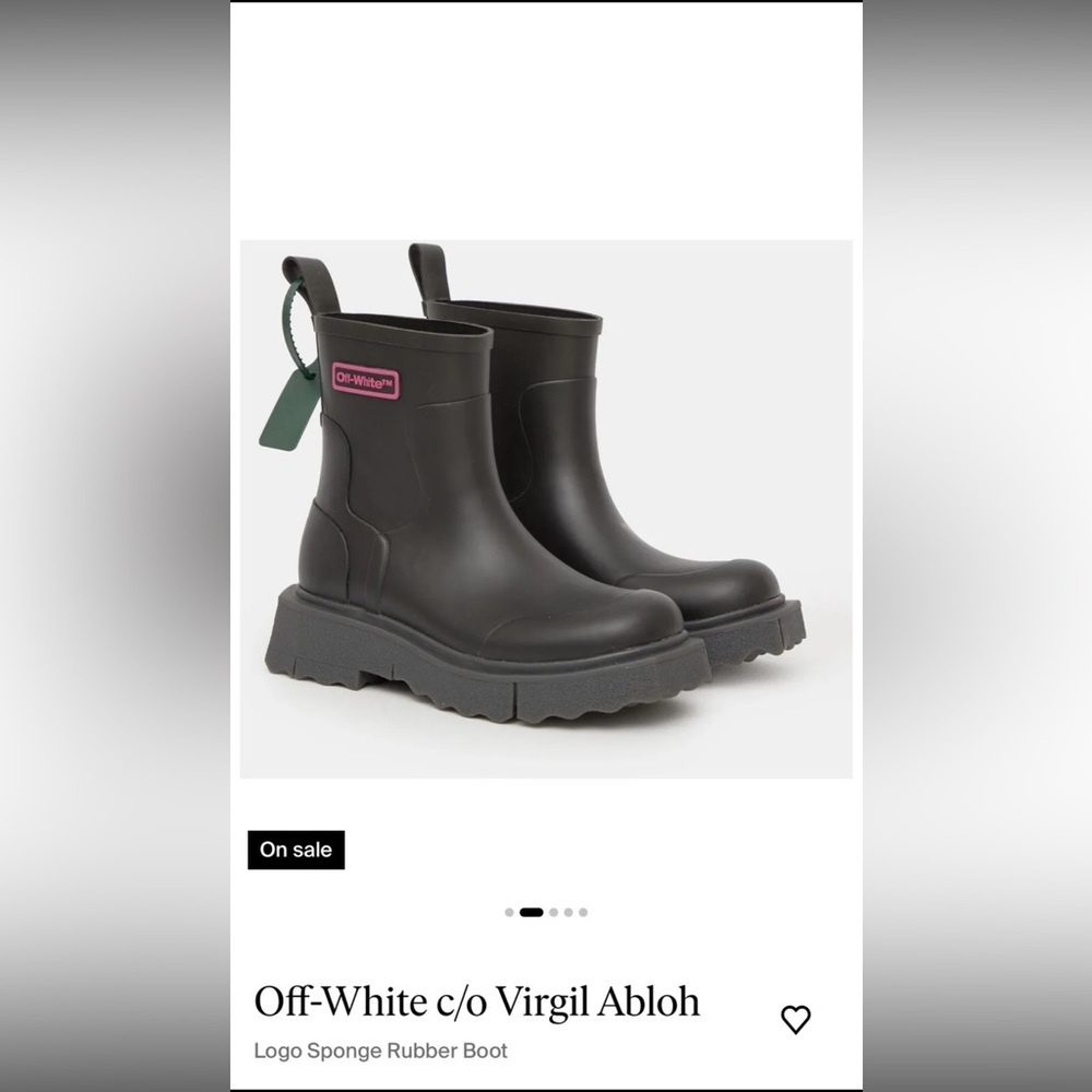 Sponge ankle boot by Off-White.